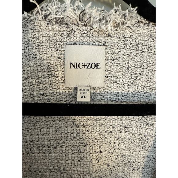 Nic + Zoe Women’s Casual Business Blazer Lot Of 2 Size XL, Blue Stretch, Fringe - Picture 4 of 16